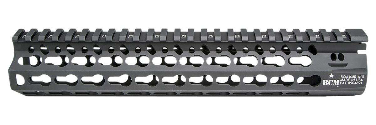 Bravo BCM KMRA10556BK Alpha Handguard 10in Keymod Style Made of Aluminum wi