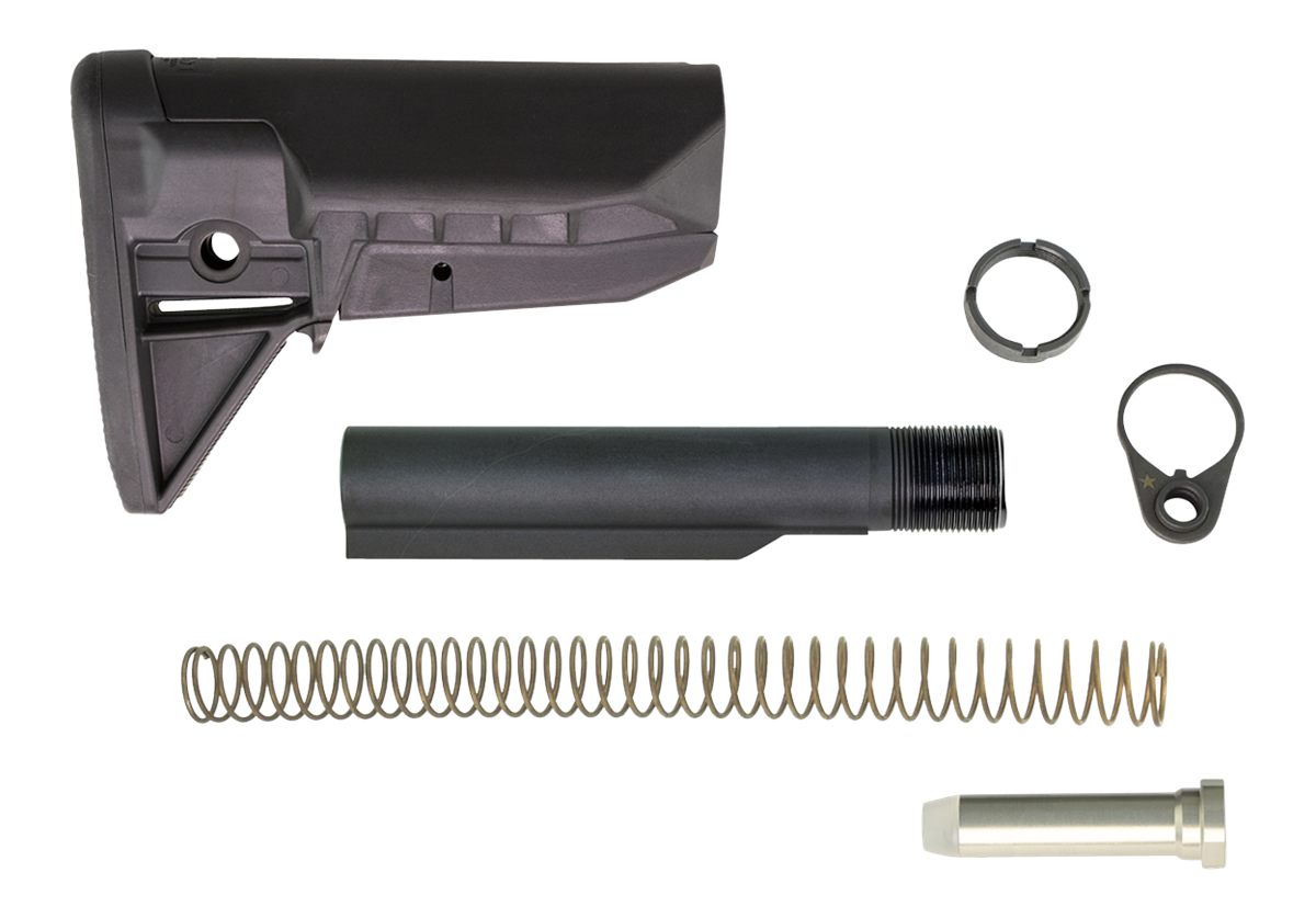 Bravo BCM GFSKMOD0SPMD Mod 0 Kit Black Synthetic with Sopmod Widebody Cheek