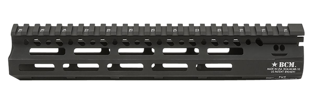 Bravo BCM MCMR10556BLK 10in M-LOK, Free-Floating Style Made of Aluminum wit