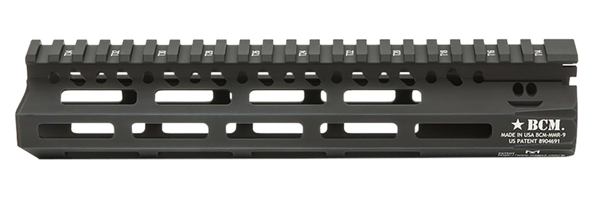 Bravo BCM MCMR9556BLK 9in M-LOK, Free-Floating Style Made of Aluminum with