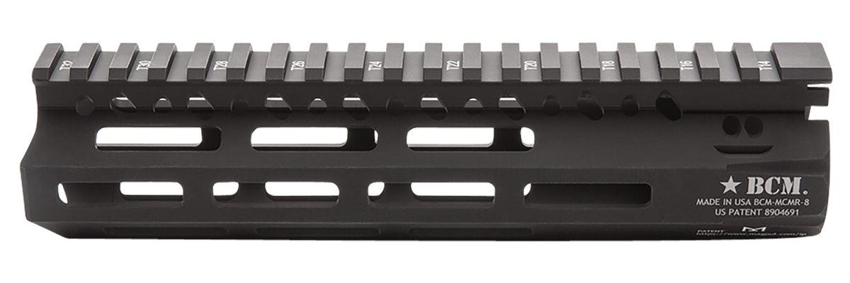 Bravo BCM MCMR8556BLK 8in M-LOK, Free-Floating Style Made of Aluminum with