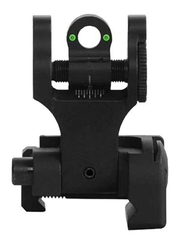 Troy Ind SSIGFBSRTBT00 Tritium BattleSights Rear Sight Folding Green Black