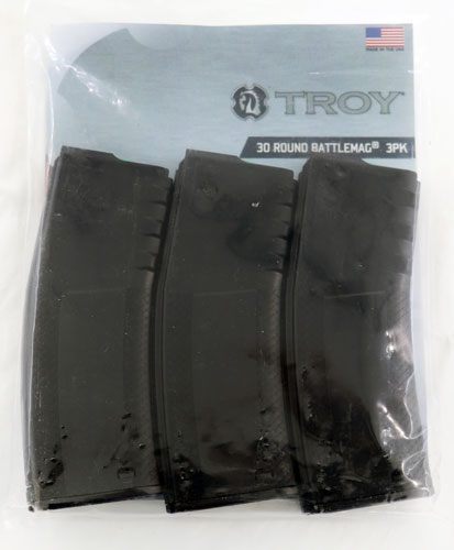 Troy Battlemag AR-15 Magazines .223 Rem/5.56mm 30rd Black 3/ct
