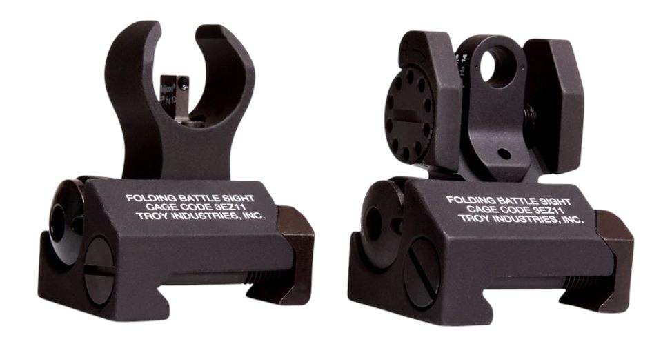 Troy Ind SSIGIARSTBT00 Tritium Micro BattleSight Set HK Front Round Rear Bl