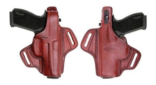 Tagua Gun Leather Thumb Break Belt Holster for S W N 4in Brown Right Hand