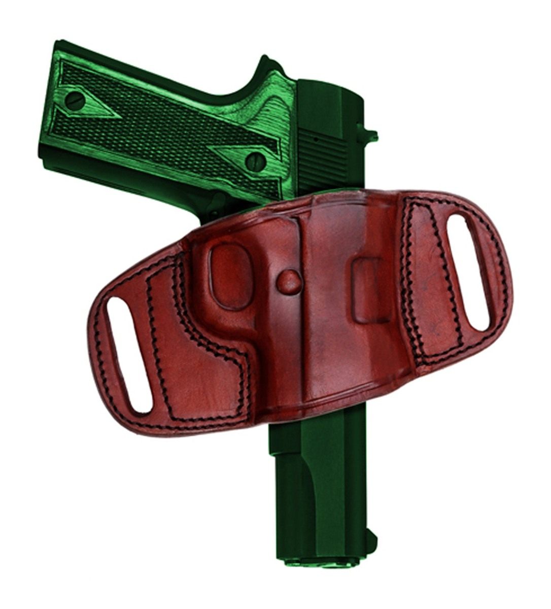 Tagua Gunleather 1911 5-Inch Quick Draw Belt Holster, Brown, Right Hand