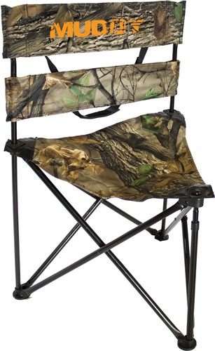Gsm Outdoors Muddy Folding Tripod Ground Seat Epic Camo 250lb Rating view 2