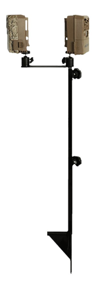 GSM Outdoors Muddy MUDMTCATCS03 Dual Game Camera Mount 19in-41in High Black