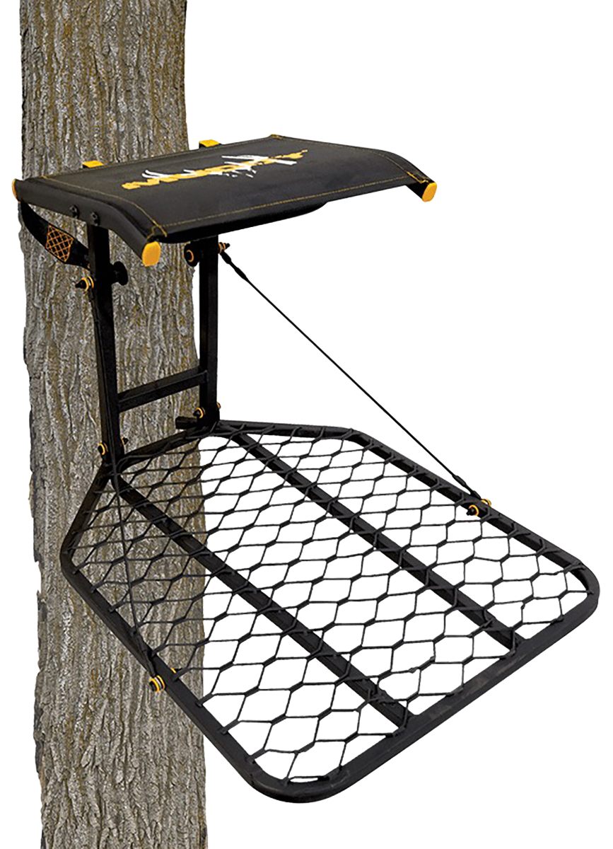 GSM Outdoors Muddy MUDMFP1080 Boss Hang-On Stand Black Flex-Tek/Steel 24in