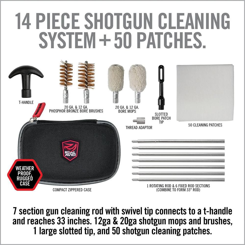 Real Avid Shotgun Cleaning Kit I 12 Gauge and 20 I Portable Gun Trap Shooti view 2