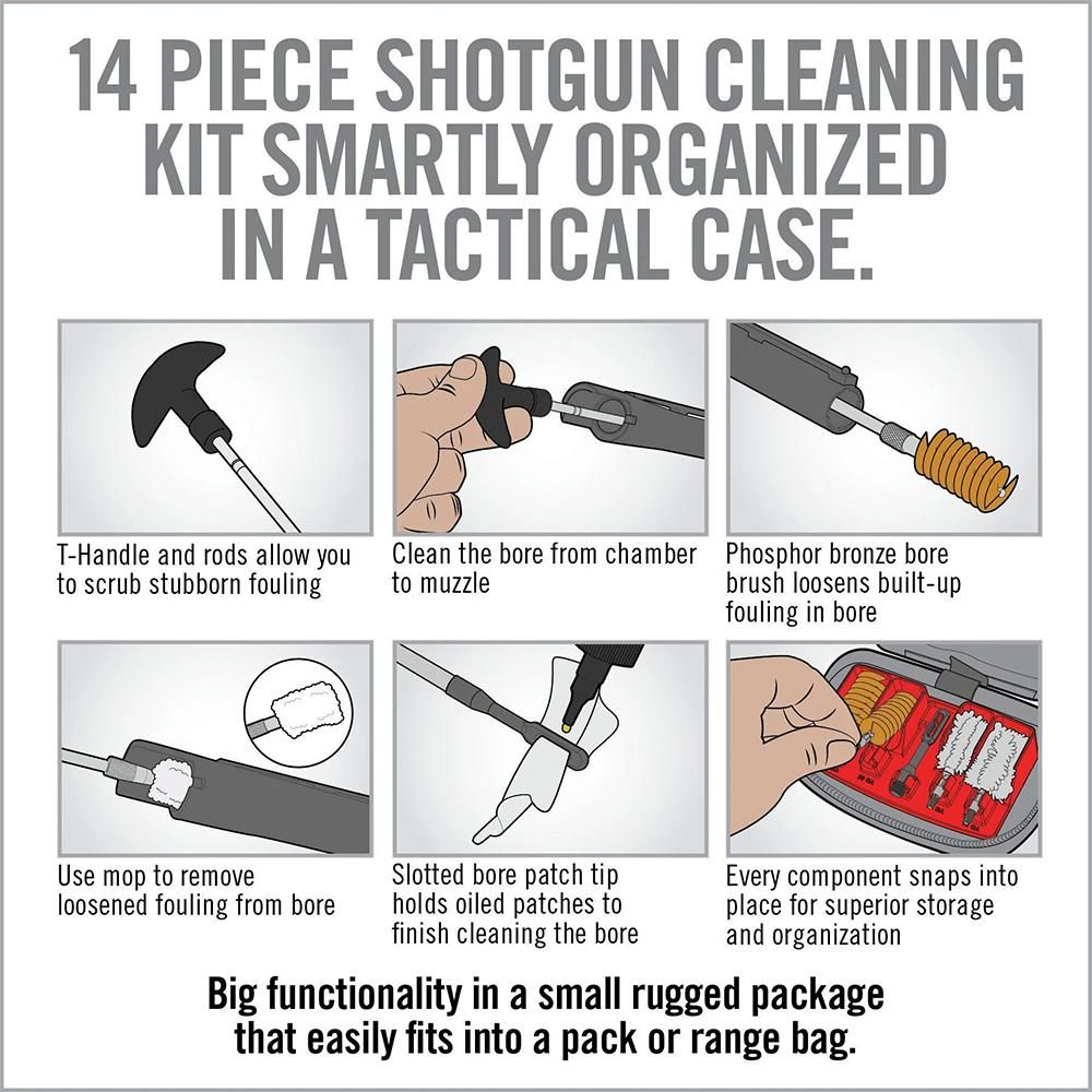 Real Avid Shotgun Cleaning Kit I 12 Gauge and 20 I Portable Gun Trap Shooti view 3
