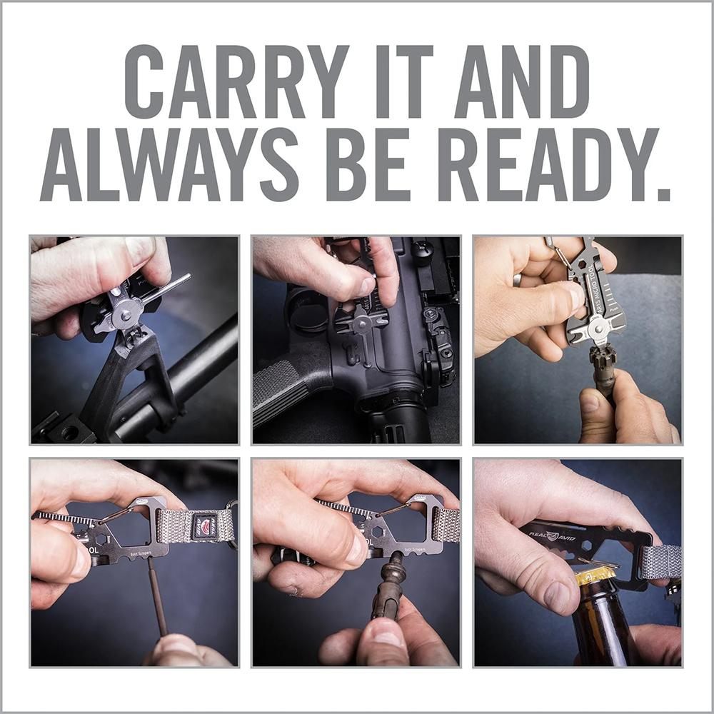 Real Avid AVMICROAR15 AR15 Micro Tool Black Gray Stainless Steel Rifle view 2