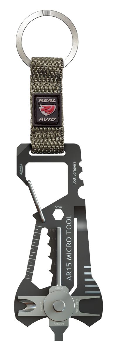 Real Avid AVMICROAR15 AR15 Micro Tool Black Gray Stainless Steel Rifle view 4