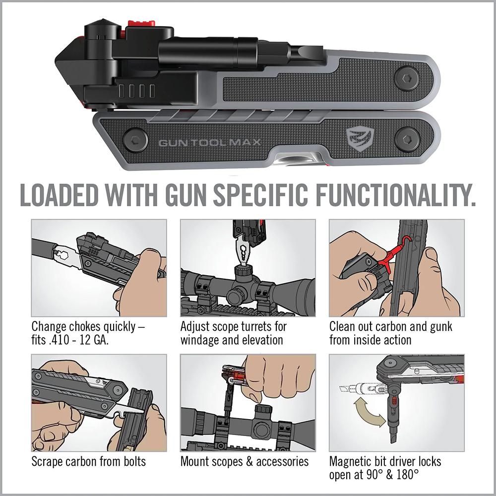 Real Avid Gun Tool Max, 37-in-1 Multitool for Pliers, Wire Cutters, Knife B view 3