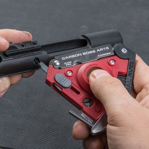 Real Avid AVCARBAR15 Carbon Boss AR-15 Firearm Multiple Bronze/Nylon Bristl view 8