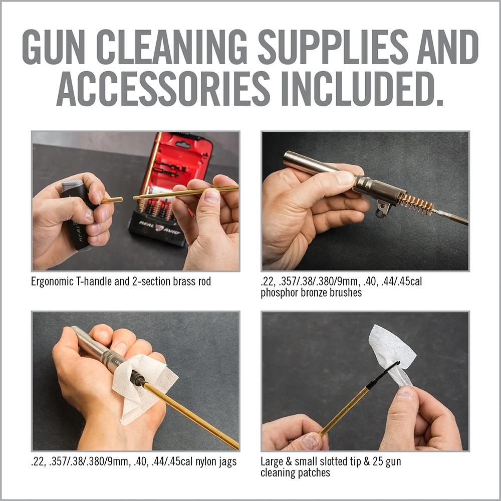 Real Avid Avgbprop Gun Boss Cleaning Kit Multi-Caliber Pistol Firearm Slott view 4