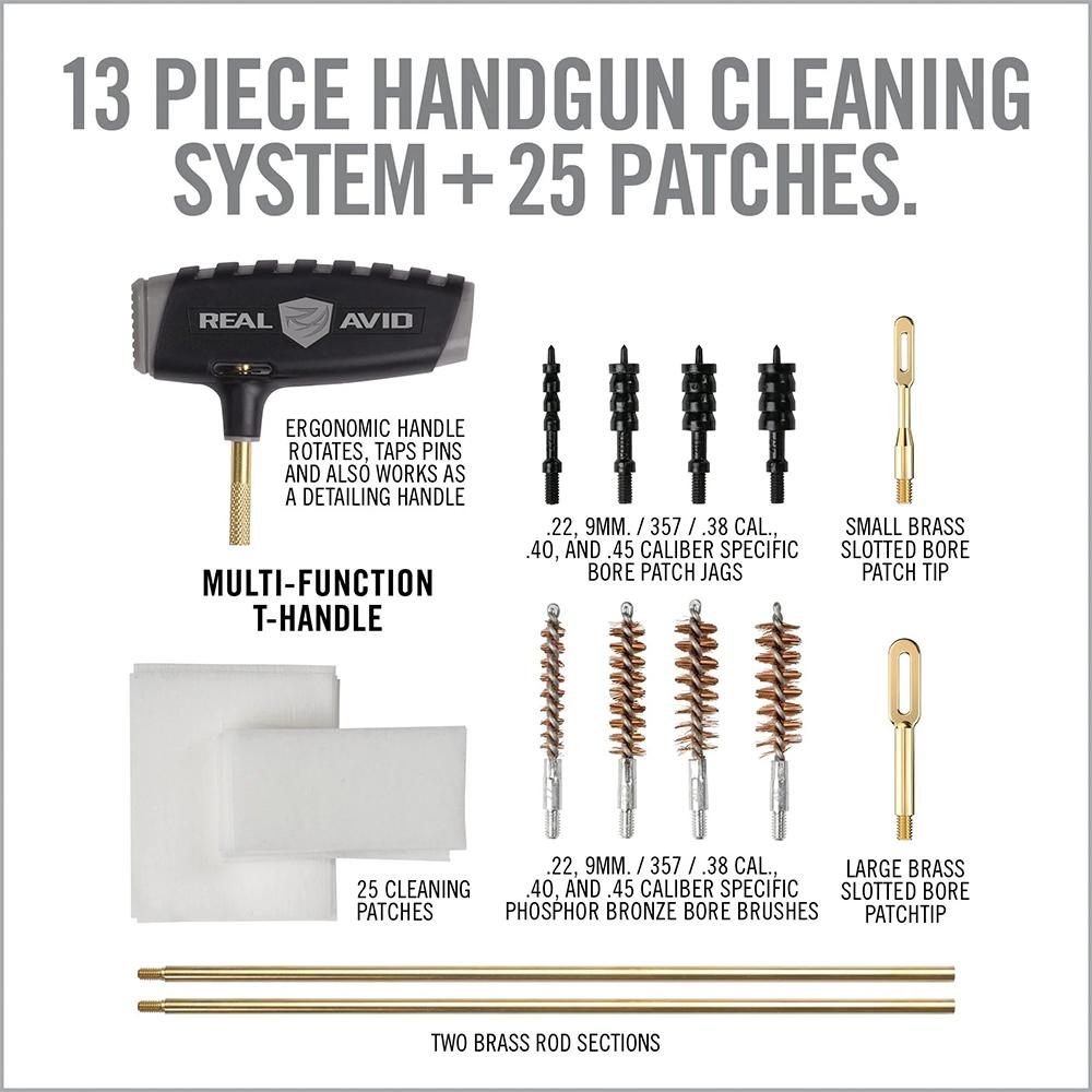 Real Avid Avgbprop Gun Boss Cleaning Kit Multi-Caliber Pistol Firearm Slott view 7