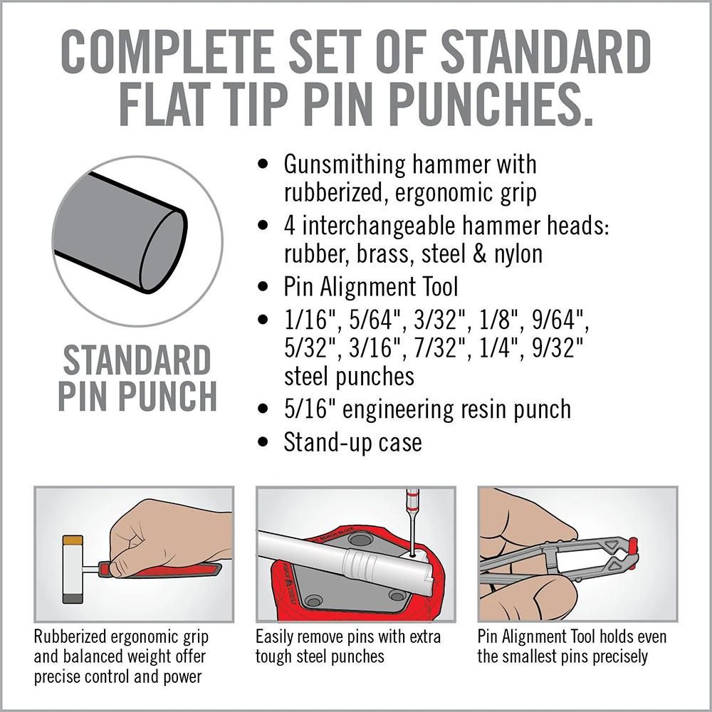 Real Avid Hammer Set Punch with Small Flat Tip Metal - Tools Kit includes G view 3