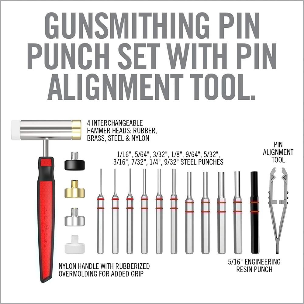 Real Avid Hammer Set Punch with Small Flat Tip Metal - Tools Kit includes G view 5