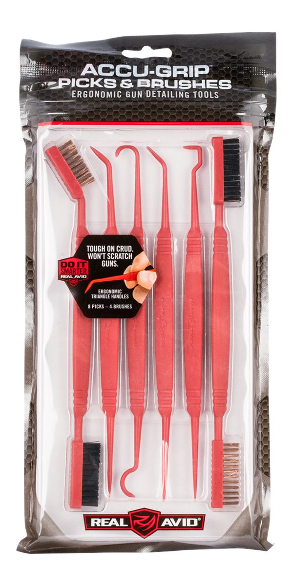 Real Avid AVPBS Accu-Grip Picks Brushes Rifle/Shotgun Firearm Plastic 8.25i view 4