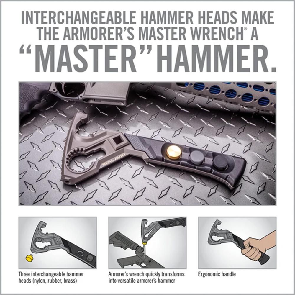 Real Avid AVAR15AMW Armorer's Master Wrench Stainless Steel AR-Platform