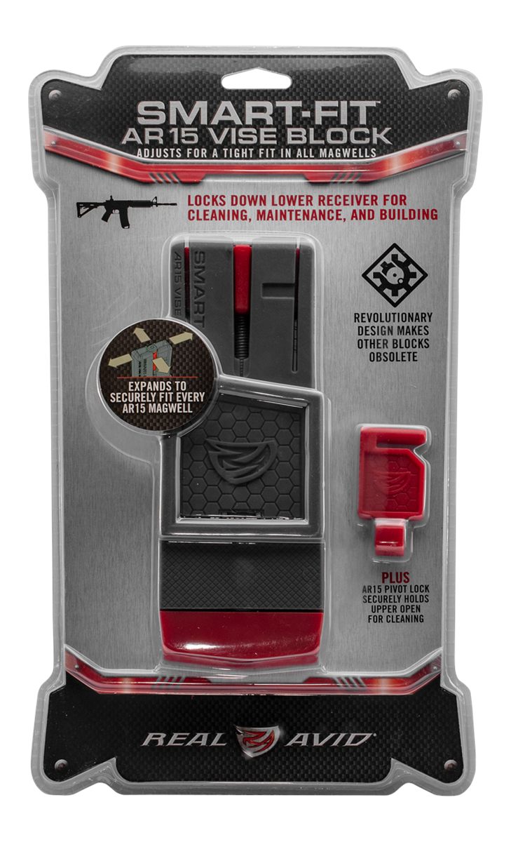 Real Avid AVAR15SFVB Smart-Fit Vise Block Gray/Red Polymer 223 Rem/5.56x45m view 7