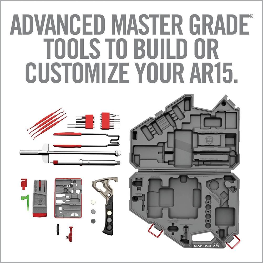 Real Avid AVAR15AMK Armorer's Master Kit AR15 Gray/Red Multiple view 5