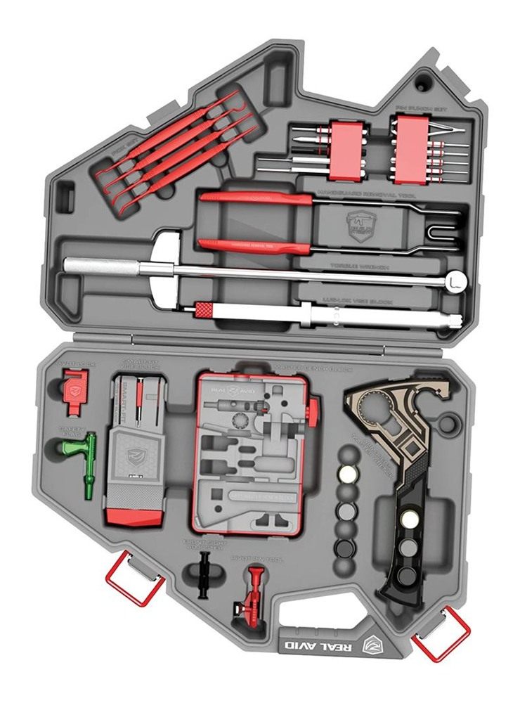 Real Avid AVAR15AMK Armorer's Master Kit AR15 Gray/Red Multiple view 7