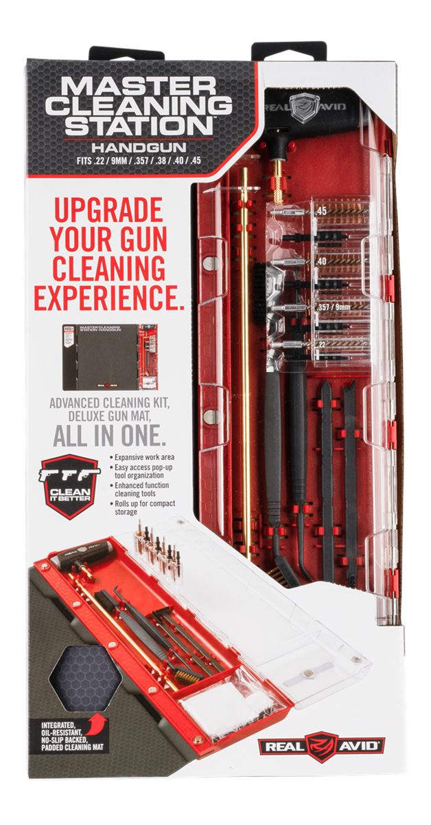 Real Avid Handgun Cleaning Kit Gun Mat For Pistol - 19x16in Includes Rod, J view 8