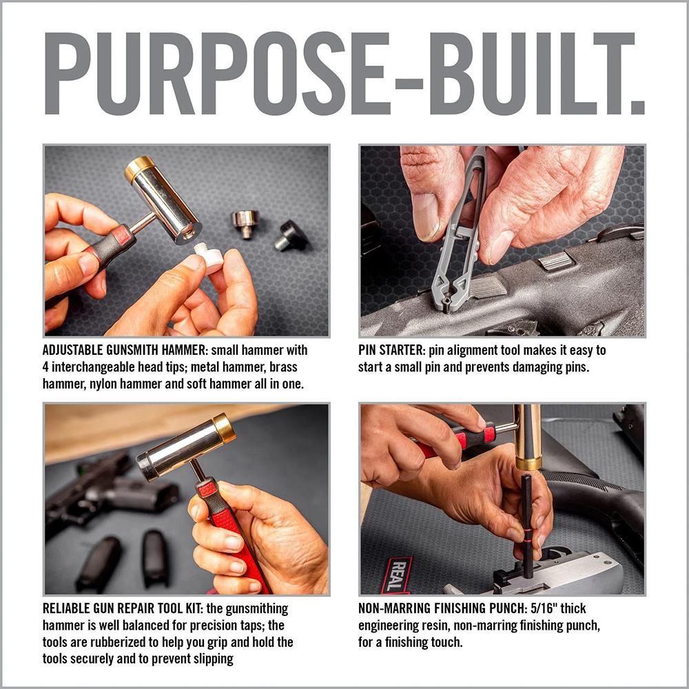 Real Avid Accu-Punch Hammer and Gunsmithing Roll Pin Set, AVHPS-RP view 2