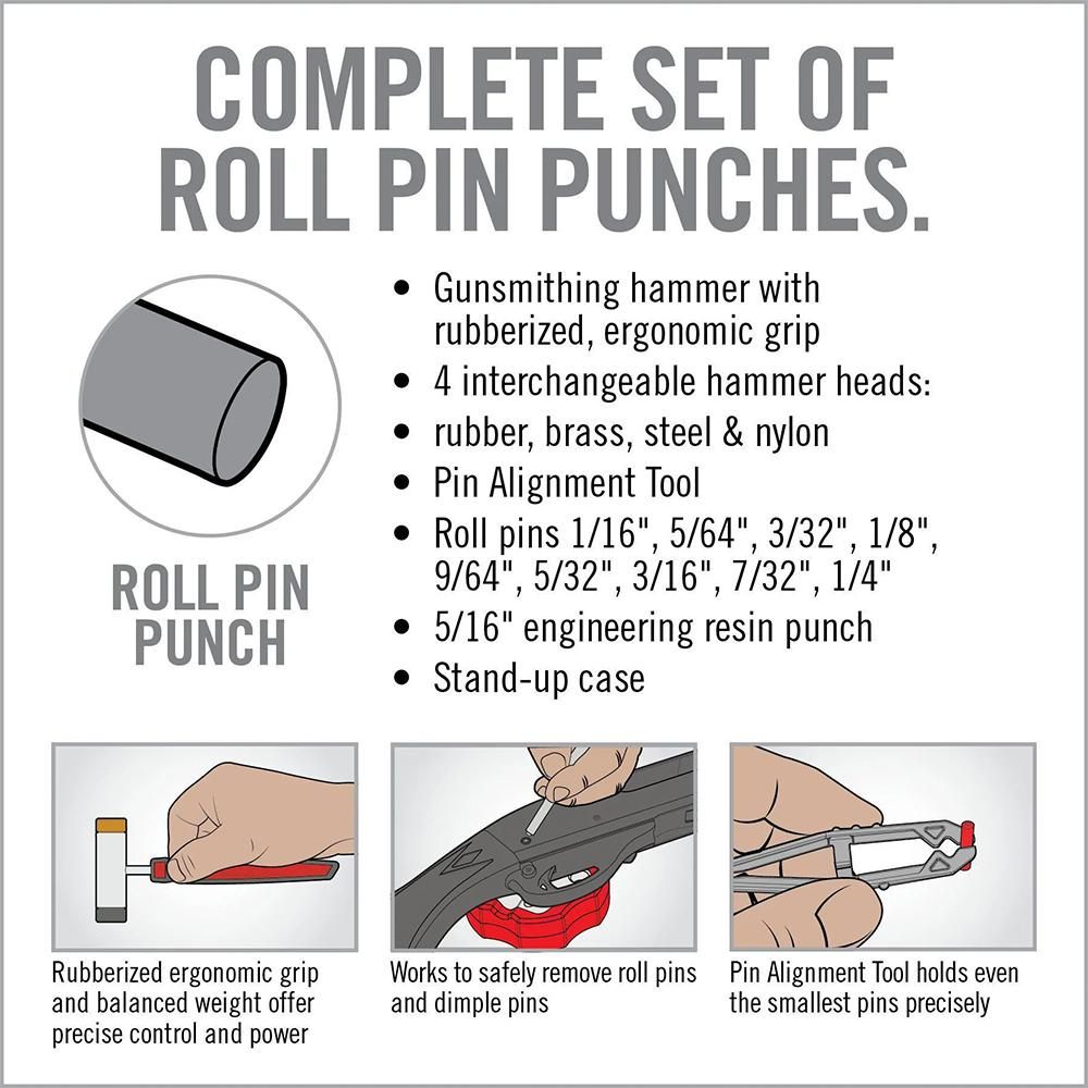 Real Avid Accu-Punch Hammer and Gunsmithing Roll Pin Set, AVHPS-RP view 3