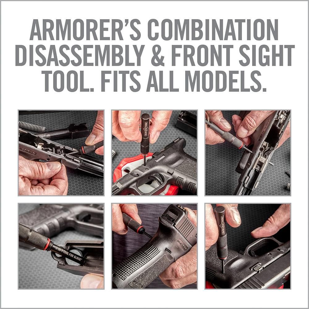 Real Avid 2-in-1 Tool for Glock Handguns, Front Sight Disassembly Compatibl view 4