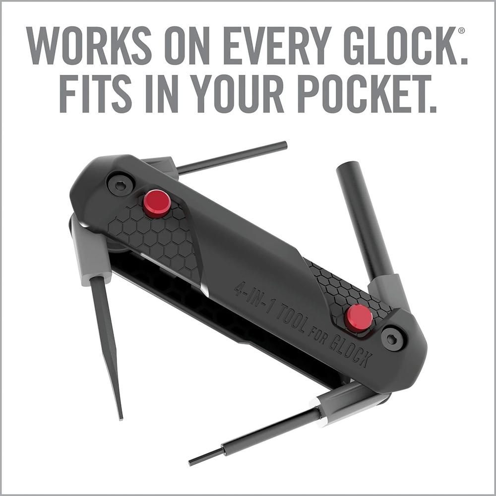 Real Avid 4-in-1 Tool for Glock Handguns, Compact Gun Multitool with Front view 6