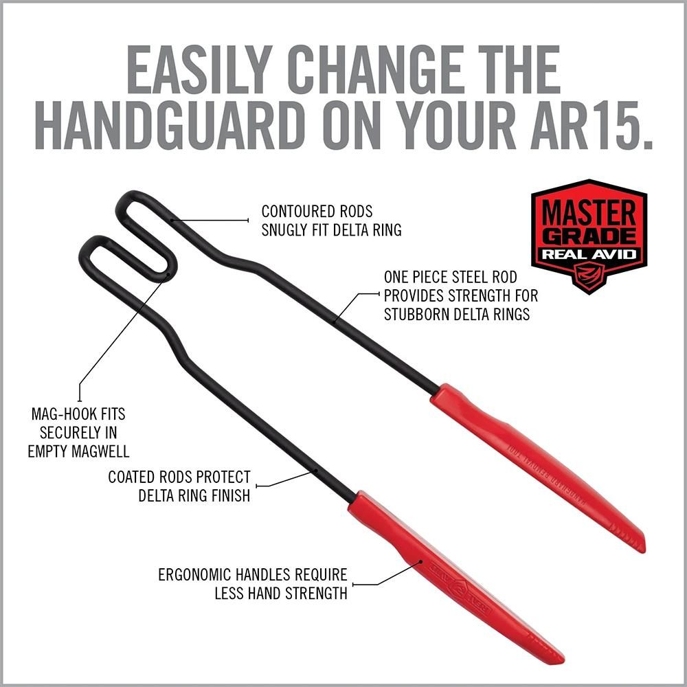 Real Avid AVEGHRT Easy Grip Handguard Removal Tool Metal Rifle Firearm AR15 view 3