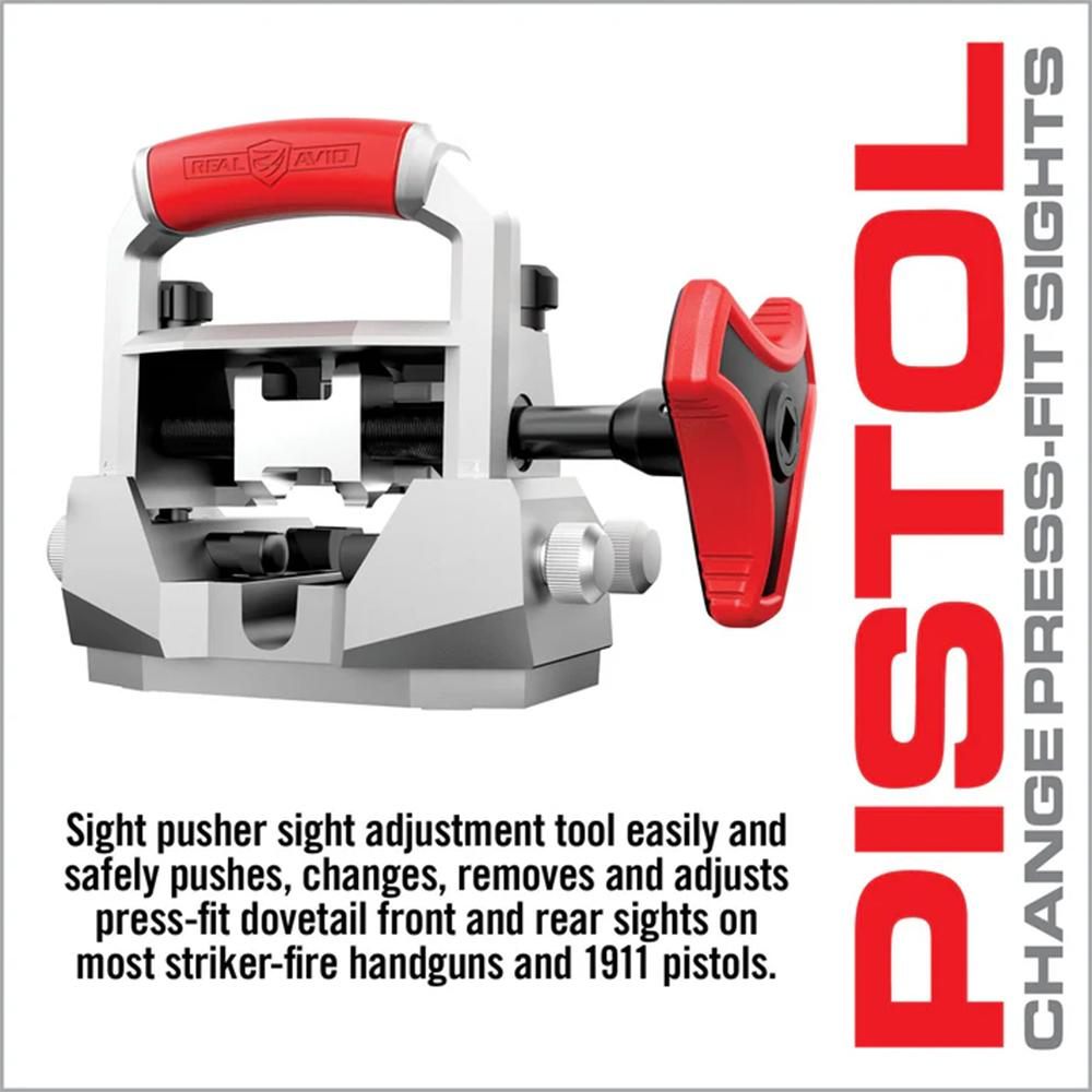 Real Avid Master Sight Pusher |Front and Rear Tool for Handguns with Doveta view 5