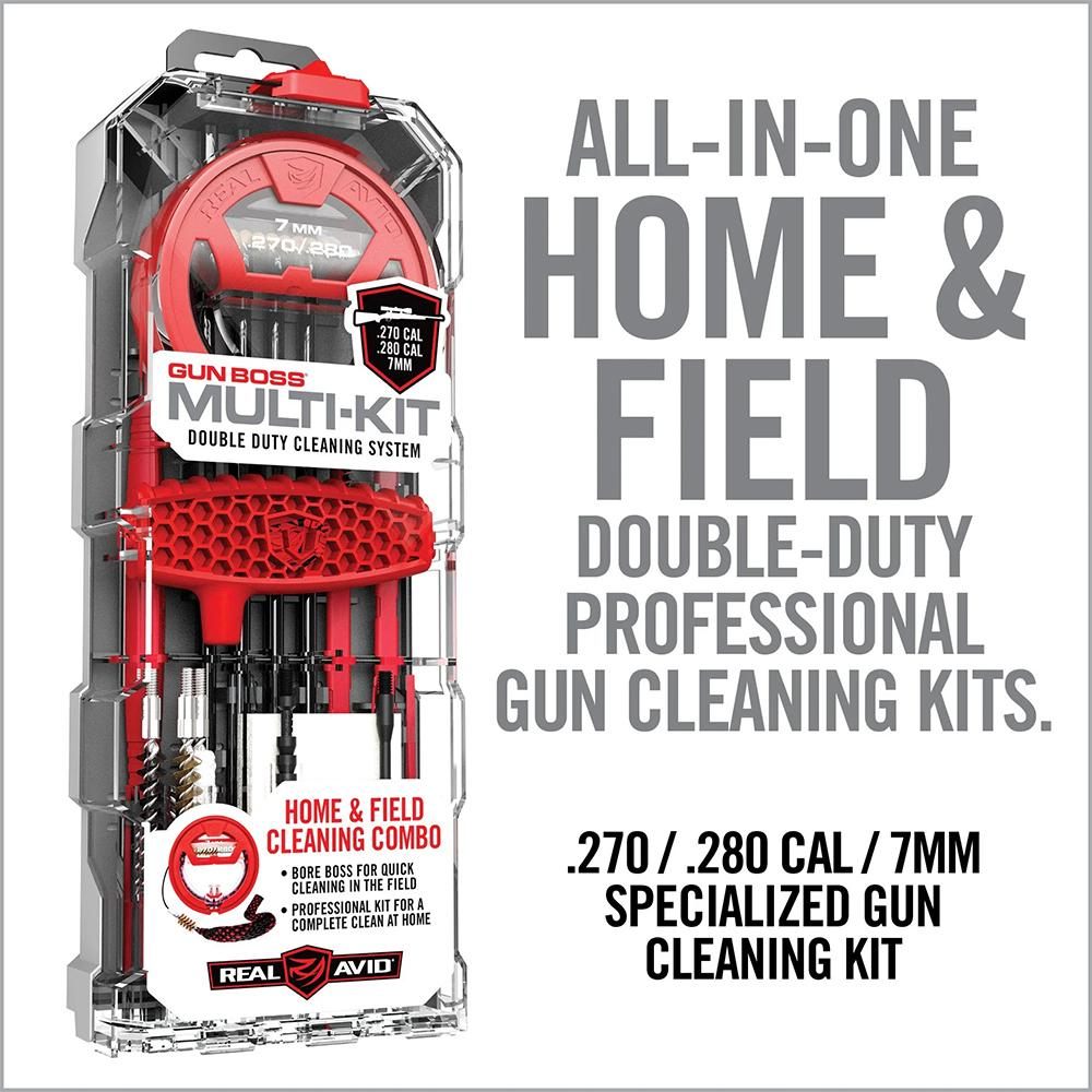 Real Avid Rifle Cleaning Kit for .270cal/.280cal/7mm Caliber - Gun with Sna view 3