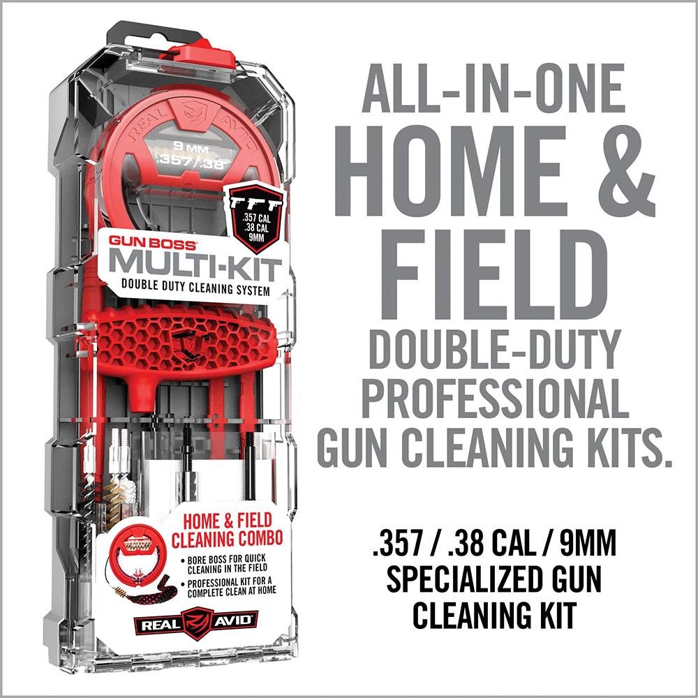 Real Avid AVGBMK9MM Gun Boss Multi-Kit 9mm 357 Mag 38 Cal Pistol Plastic Bo view 2