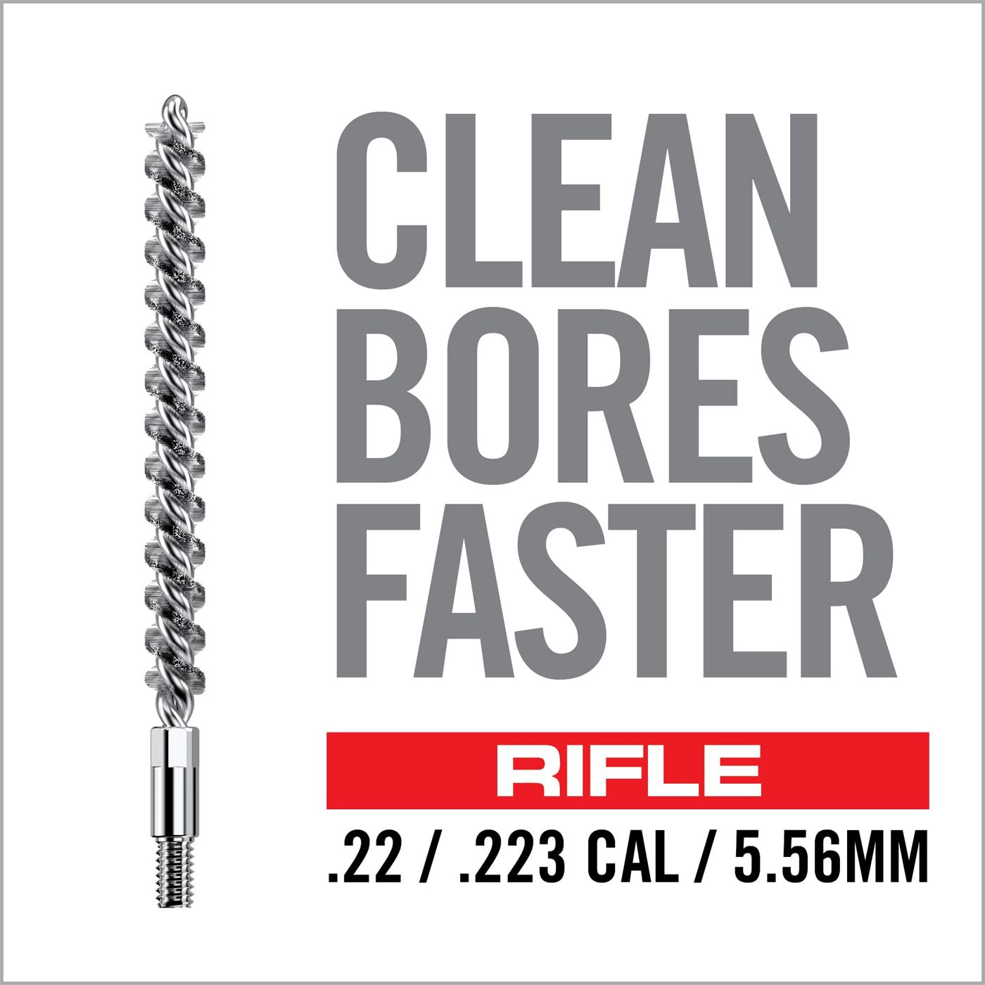 Real Avid Bore-Max Brush, Bronze Gun for Fast Cleaning, Nickel Plated Barre