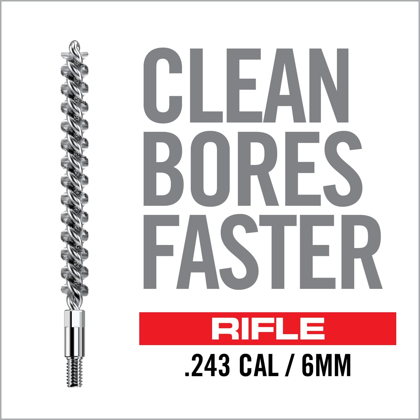 Real Avid Bore-Max Brush, Bronze Gun for Fast Cleaning, Nickel Plated Barre