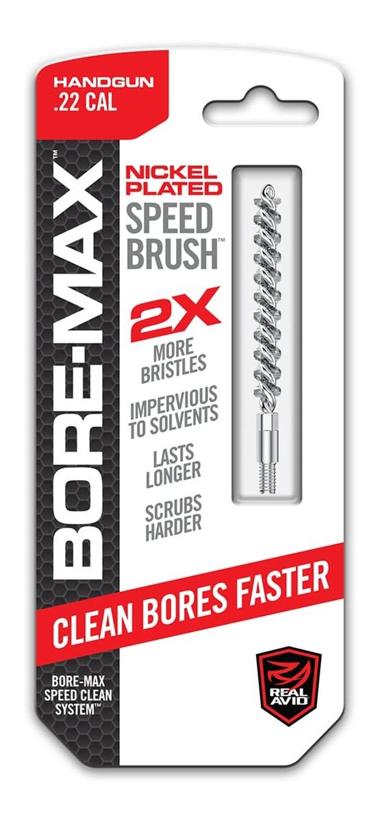 Real Avid Bore-Max Brush, Bronze Gun for Fast Cleaning, Nickel Plated Barre