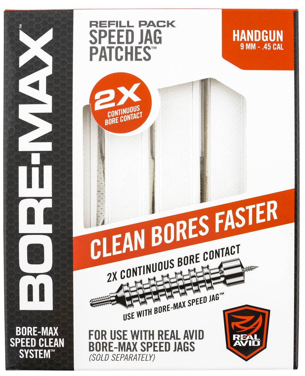 Real Avid Bore-Max Speed Patches Refill Pack, Gun Cleaning Supplies, Pistol view 2