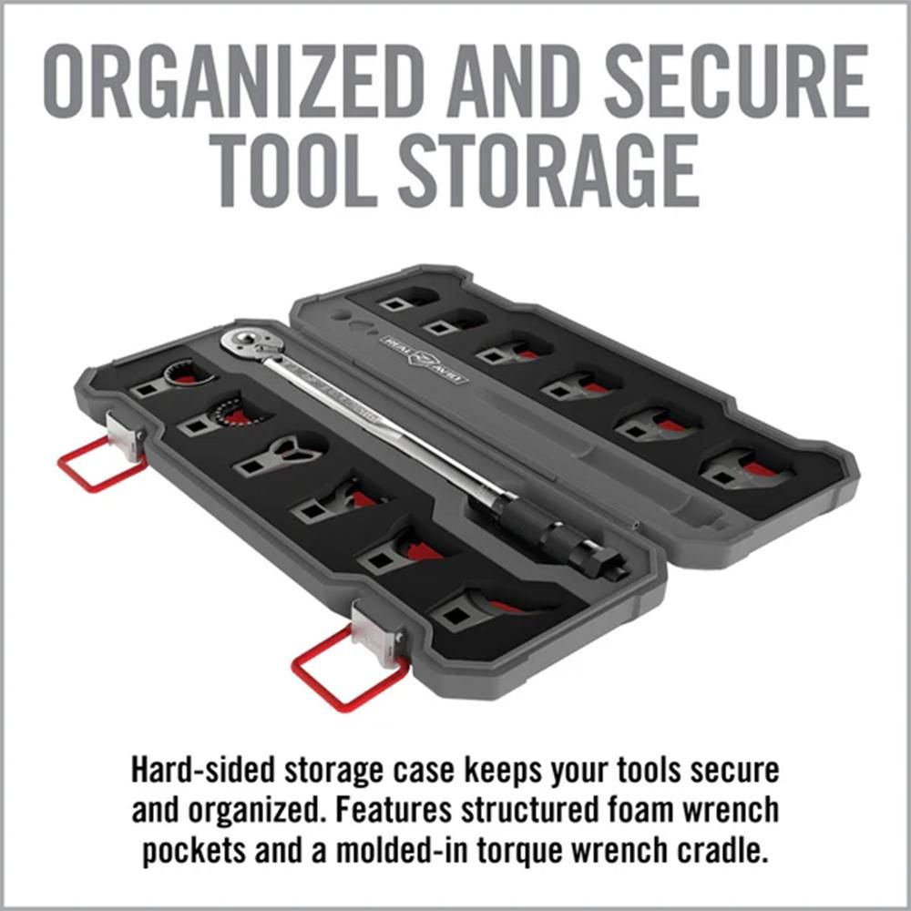 Real Avid AVMF13WS Master Fit 13 Piece Crowfoot Wrench Set Gray/Red AR-Plat view 6