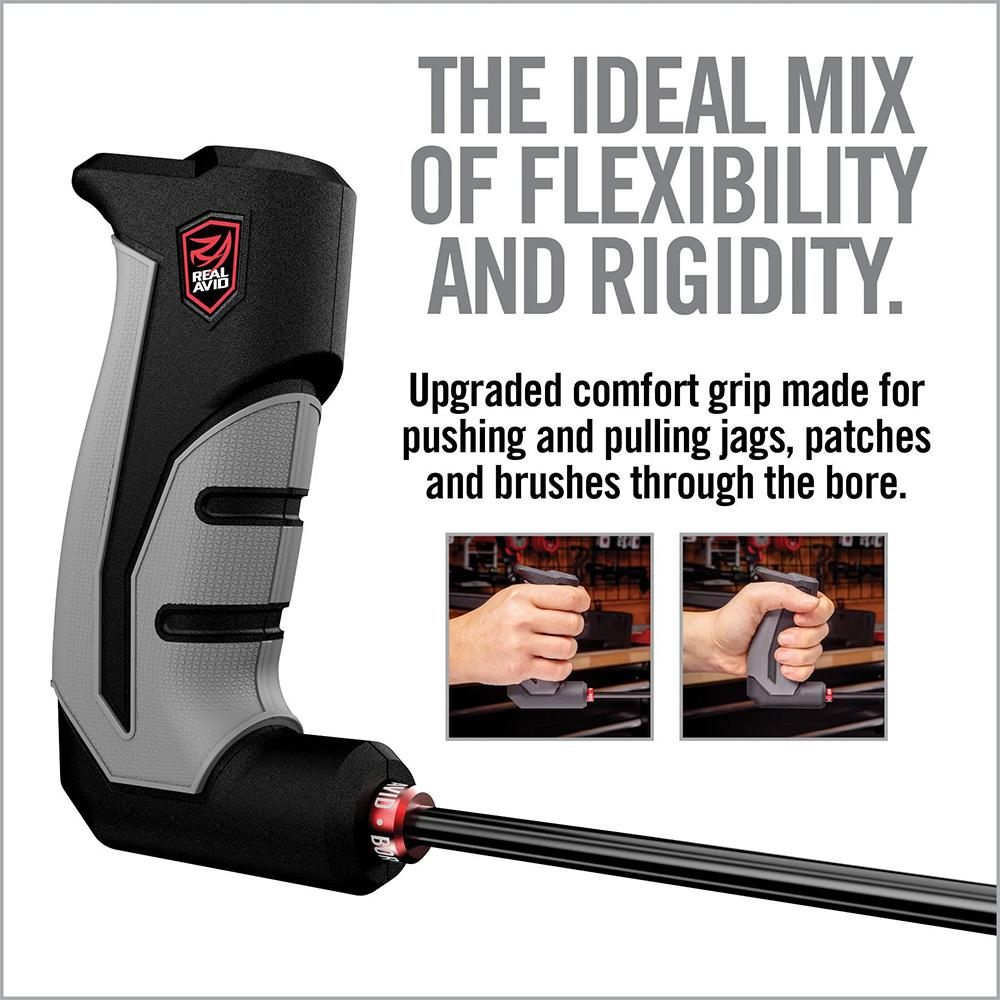 Real Avid One Piece Gun Cleaning Rod, 9in Carbon Fiber for Handgun Pistol S view 4