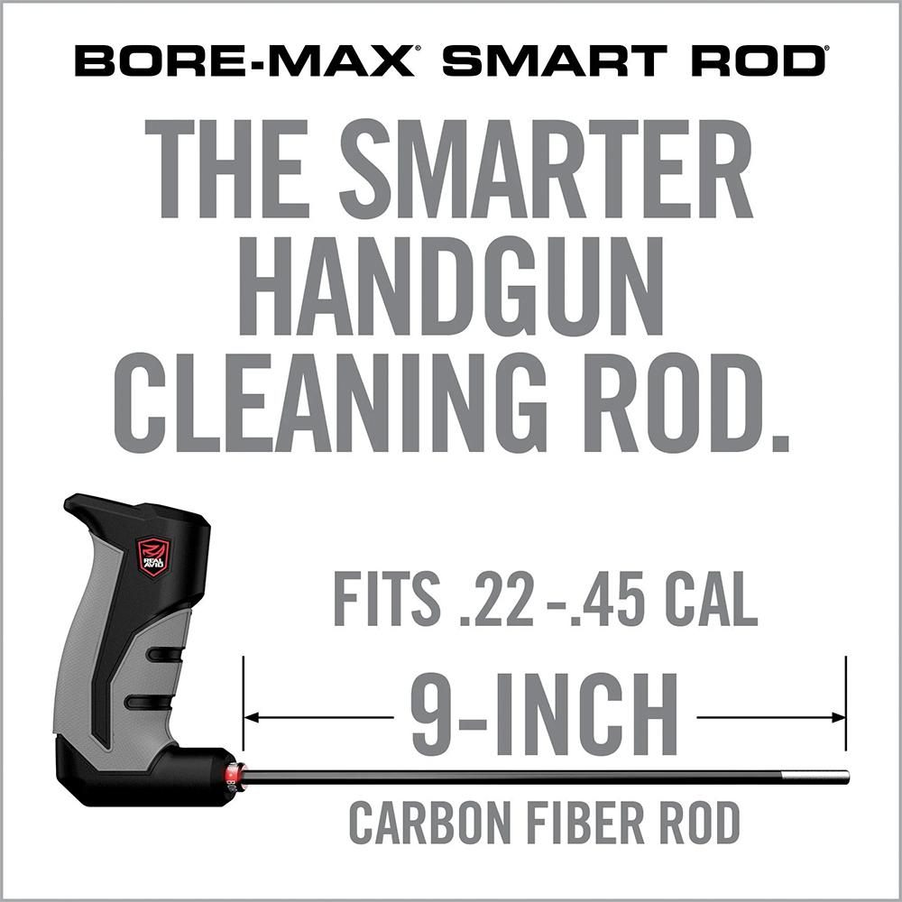 Real Avid One Piece Gun Cleaning Rod, 9in Carbon Fiber for Handgun Pistol S view 6
