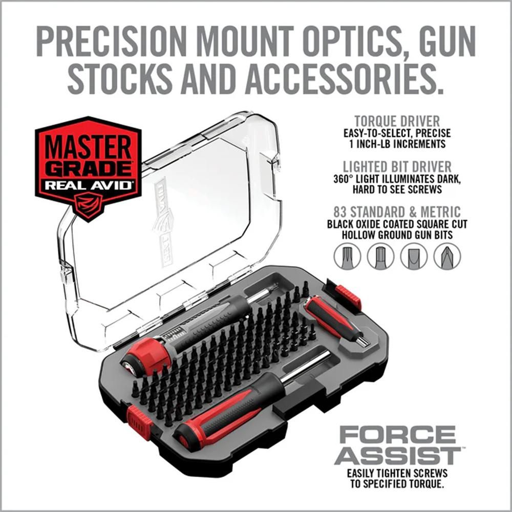 Real Avid Armorers Tool Kit: Torque Wrench, Precision Magnetic 83 PCS Screw view 4