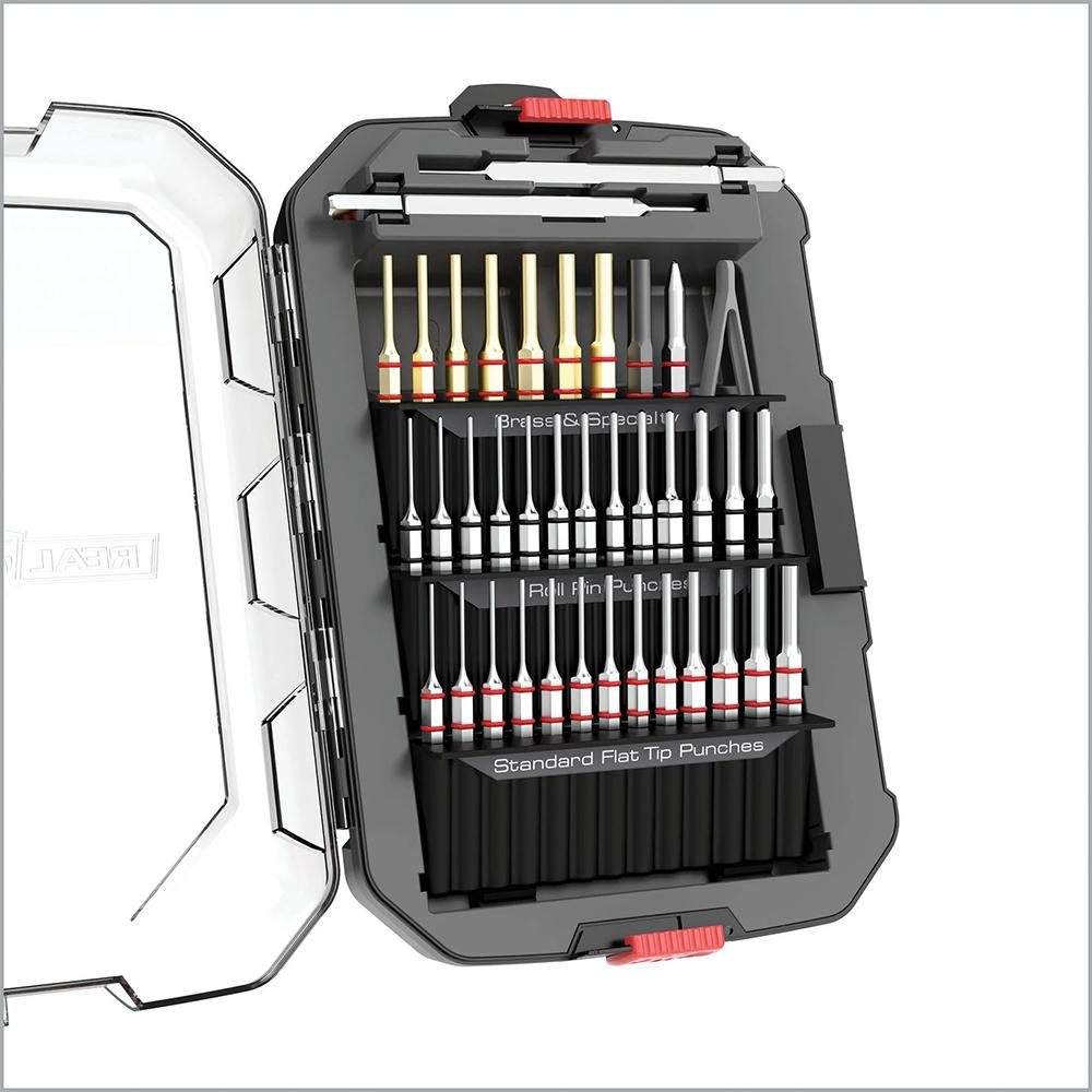 Real Avid Punch Set, Gunsmithing Tool Kit with Roll Pin Flat Tip Metal Bras view 7