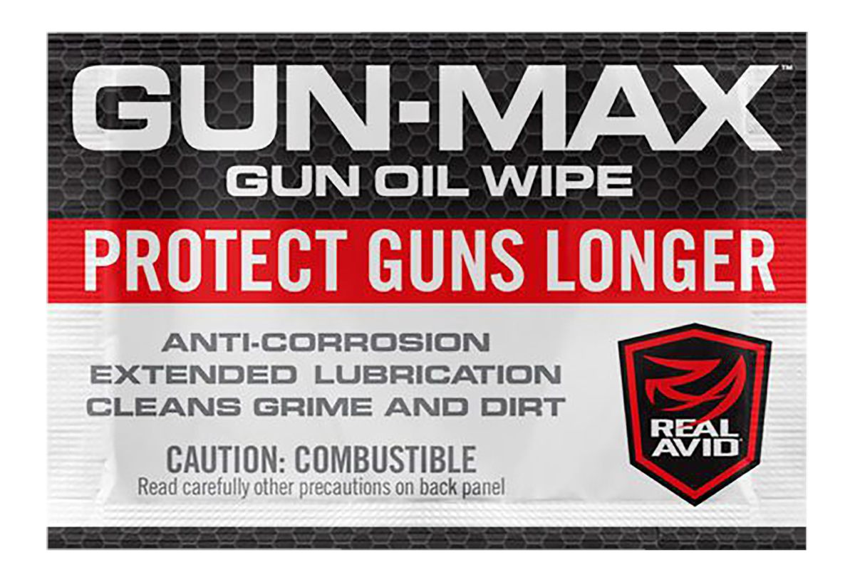 Real Avid Gun Oil Cleaning Wipes - 25 Pack, Supplies Cloth with Lubricating