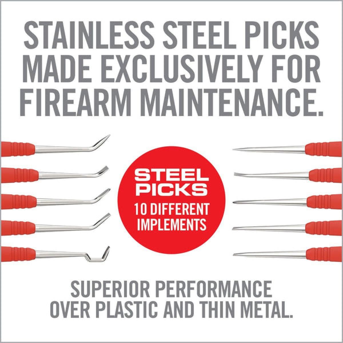 Real Avid Stainless Steel Gun Cleaning Picks for Firearm and Maintenance view 2