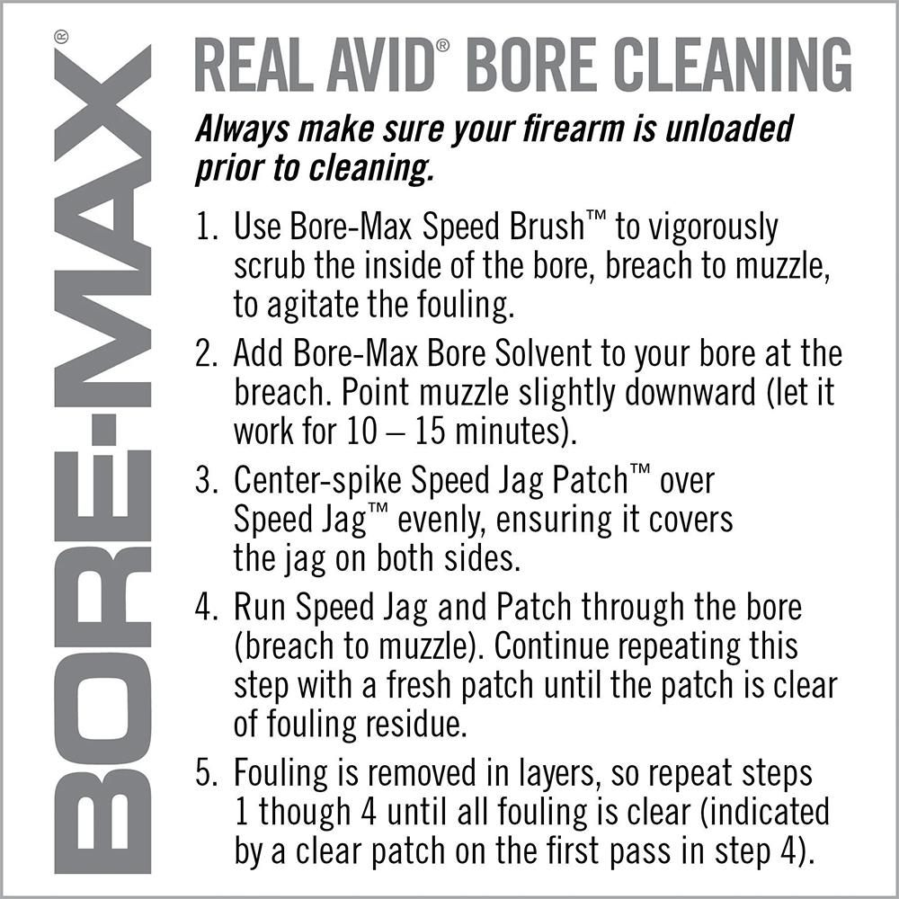 Real Avid Bore-Max Speed Jags Patches Multi-Cal Pack - Set of 10 for .22-.2 view 3