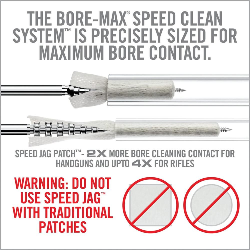 Real Avid Bore-Max Speed Jags Patches Multi-Cal Pack - Set of 10 for .22-.2 view 8